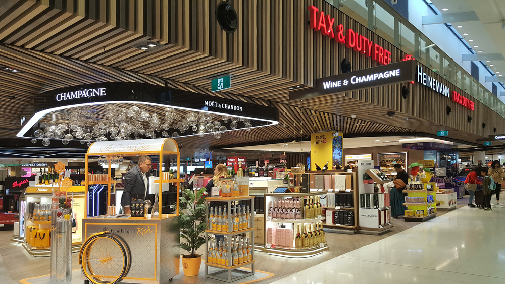 duty free aeroporto cibo