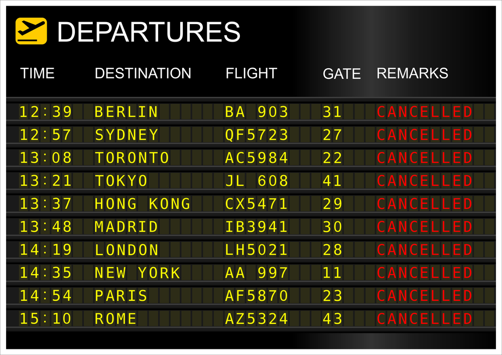 sciopero aereo cancellazione