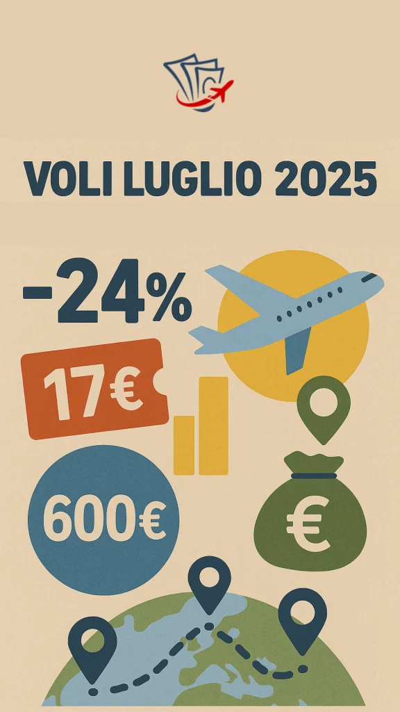 Tariffe aeree luglio 2025: analisi di Rimborso al Volo - Diritti dei passeggeri di volo