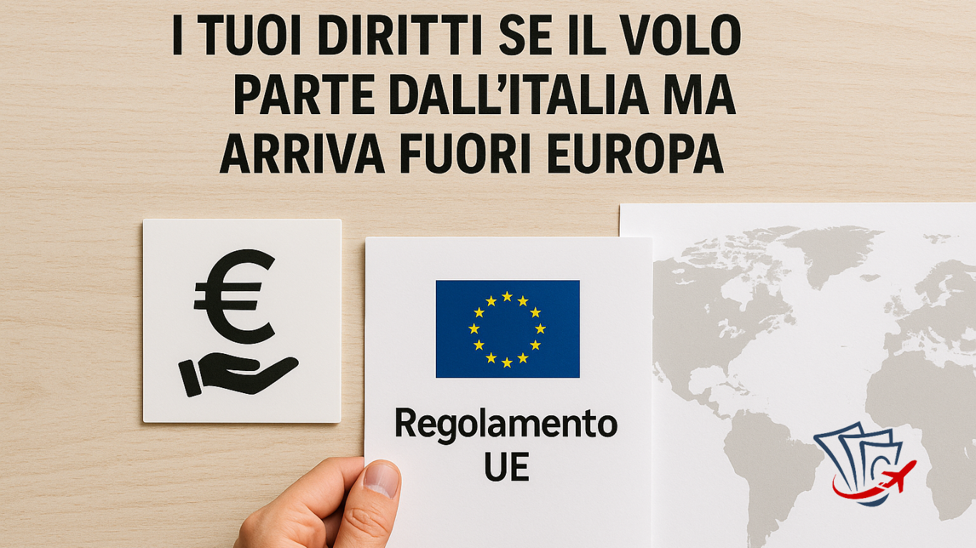 I tuoi diritti se il volo parte dall’Italia ma arriva fuori Europa | Rimborso al Volo diritti dei passeggeri
