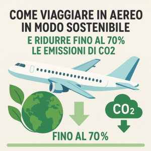 Viaggi sostenibili: come ridurre le emissioni di CO2 del 70% entro il 2050 | Rimborso al Volo diritto dei passeggeri
